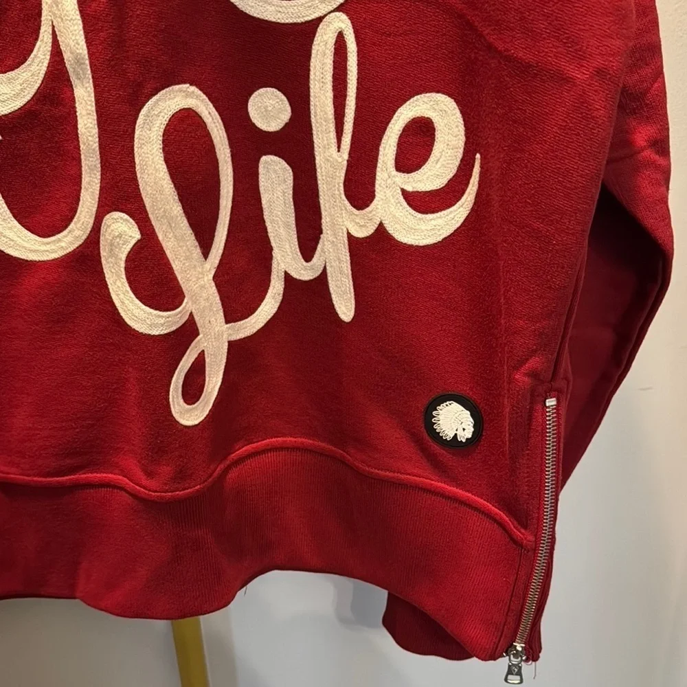 Hustle Gang Life red crew neck Sweatshirt NWT 3XL